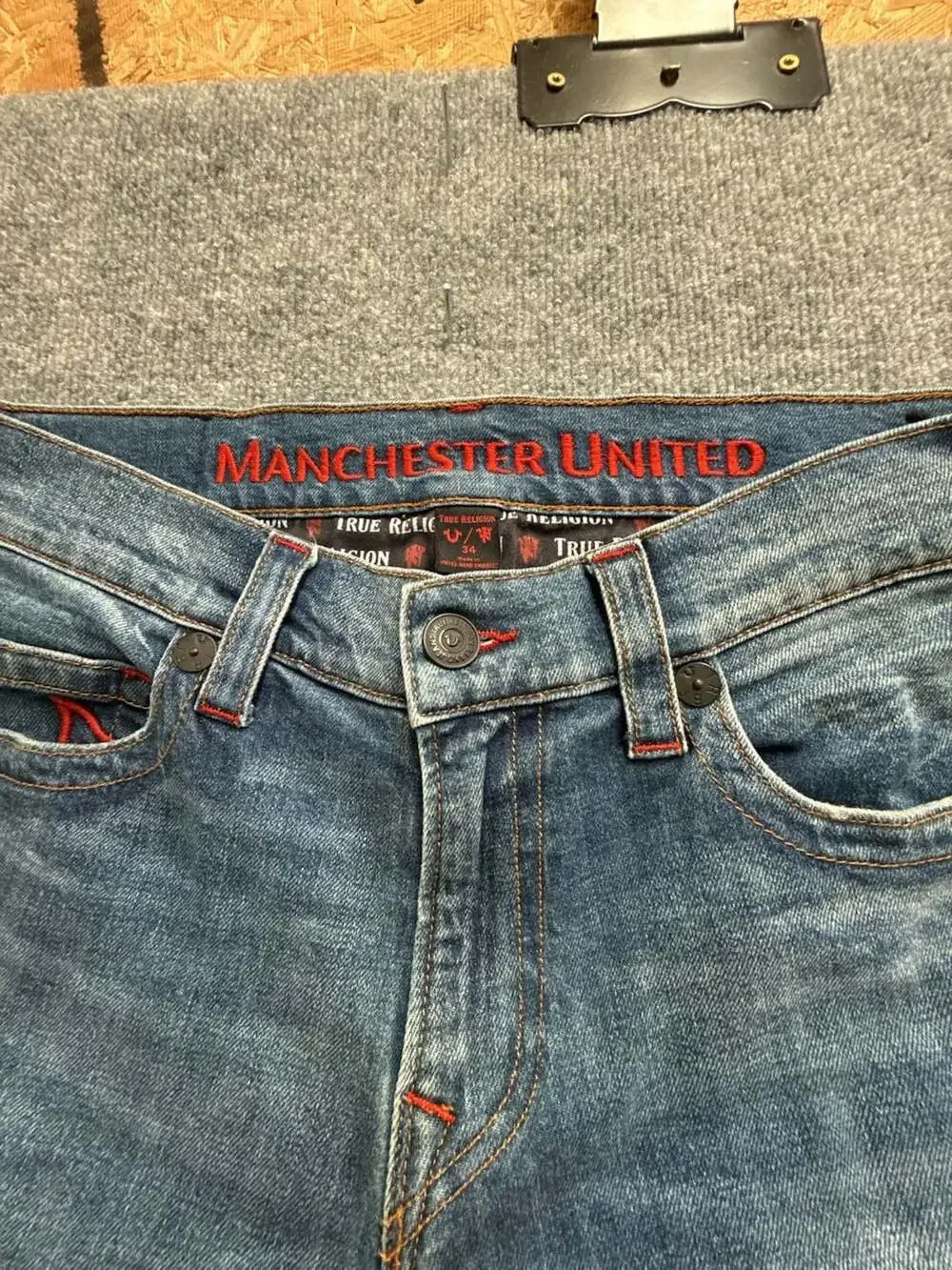 True Religion Manchester United Special Edition Denim Jeans Size 34